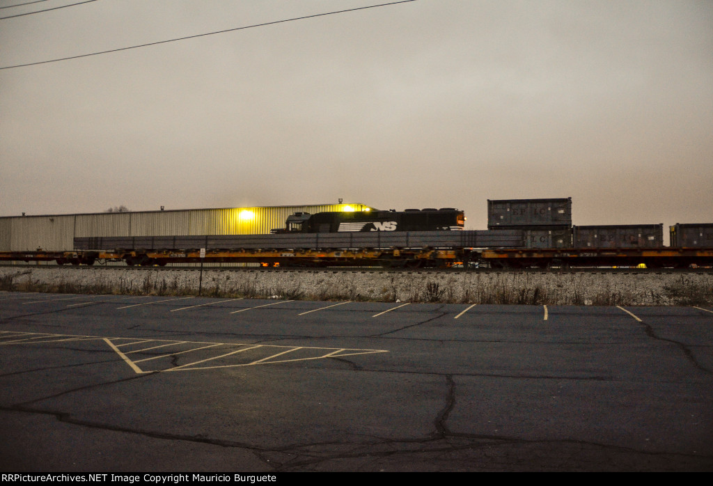 PTTX Flat Car with steel beams